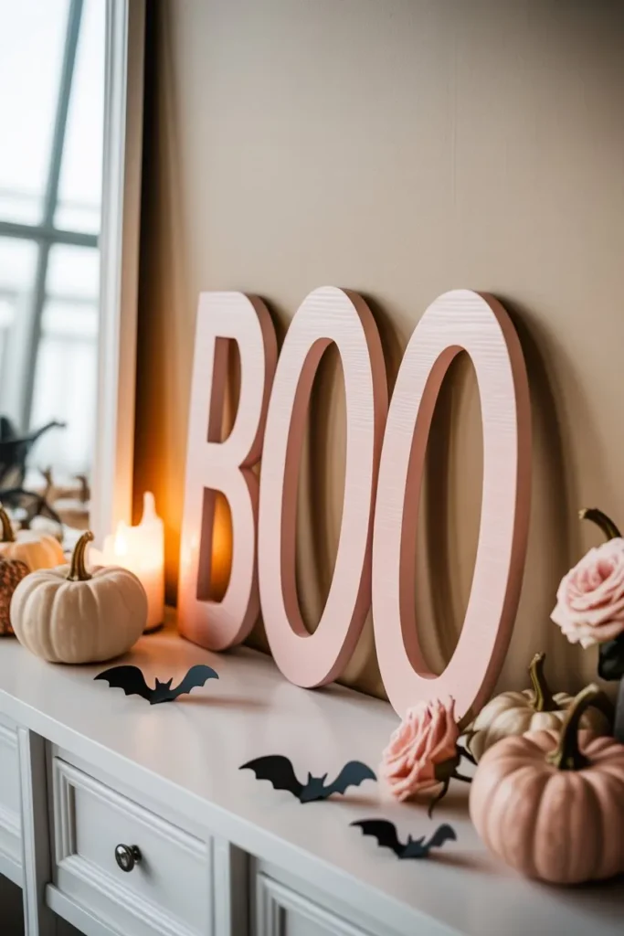 Pink Boo Sign