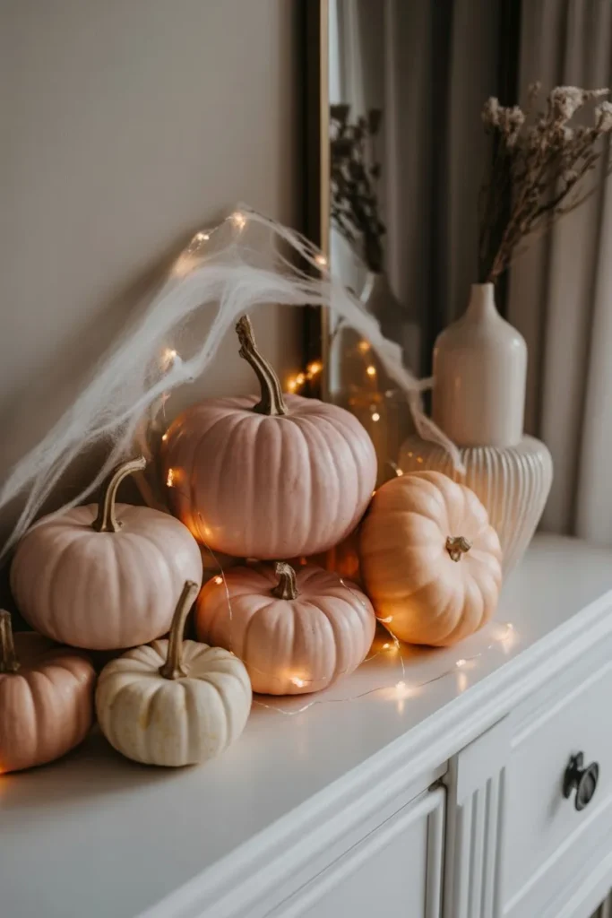 Pink Pumpkin Display