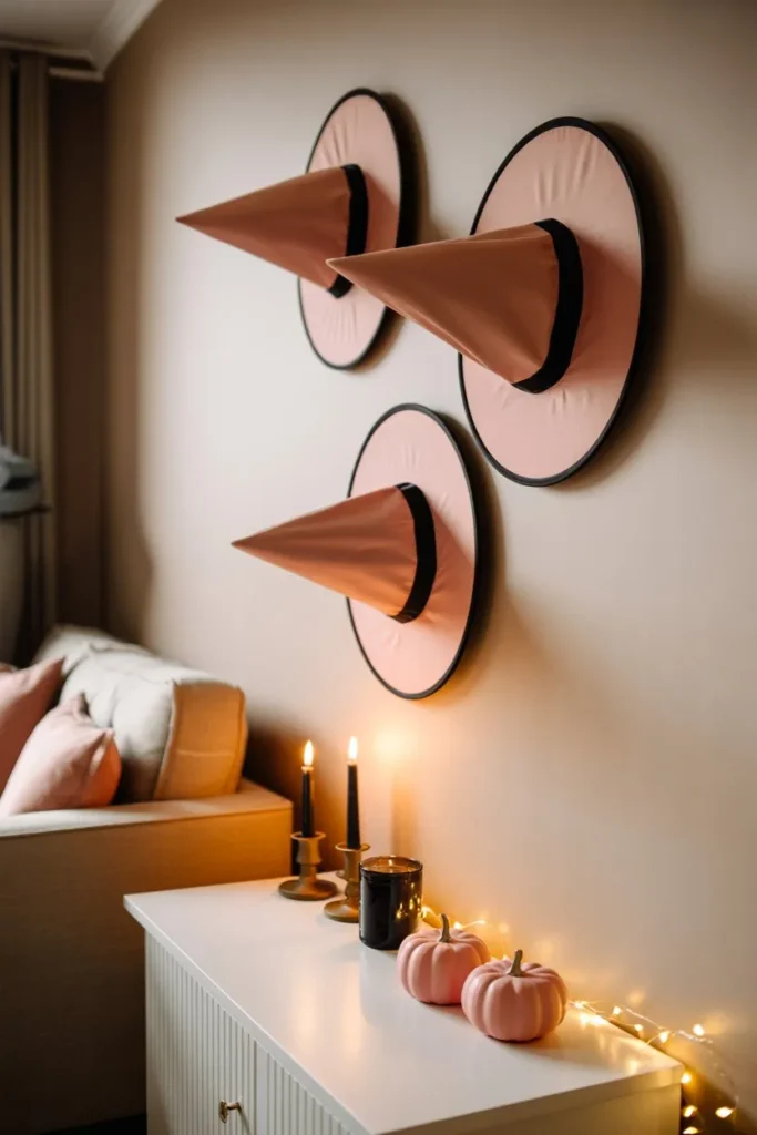 Pink Witch Hat Display