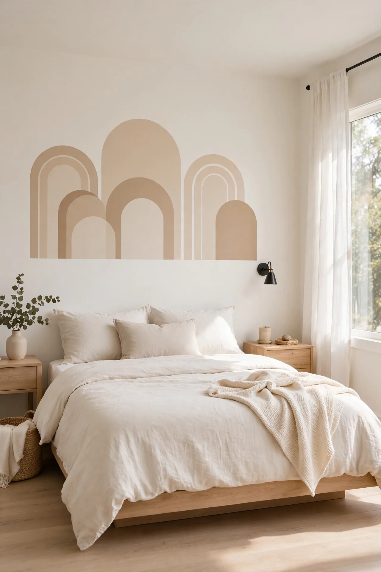 Removable Decals for renter friendly bedroom accent wall ideas