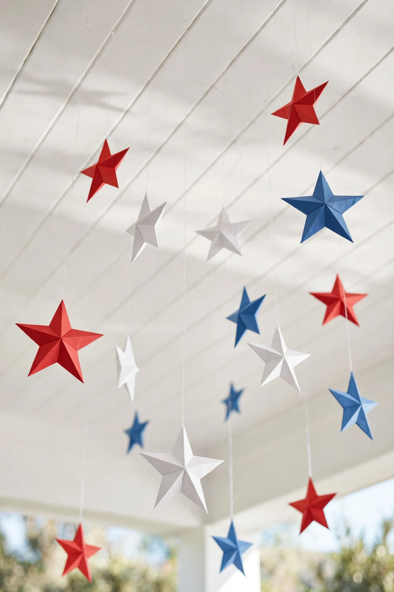 Porch Ceiling Stars