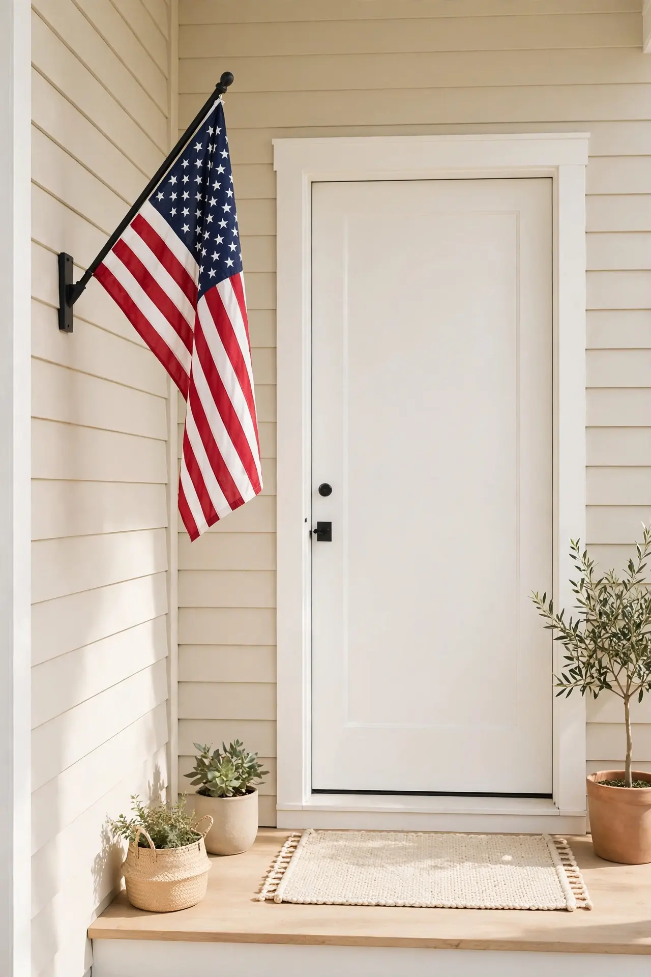 Porch Flag Display