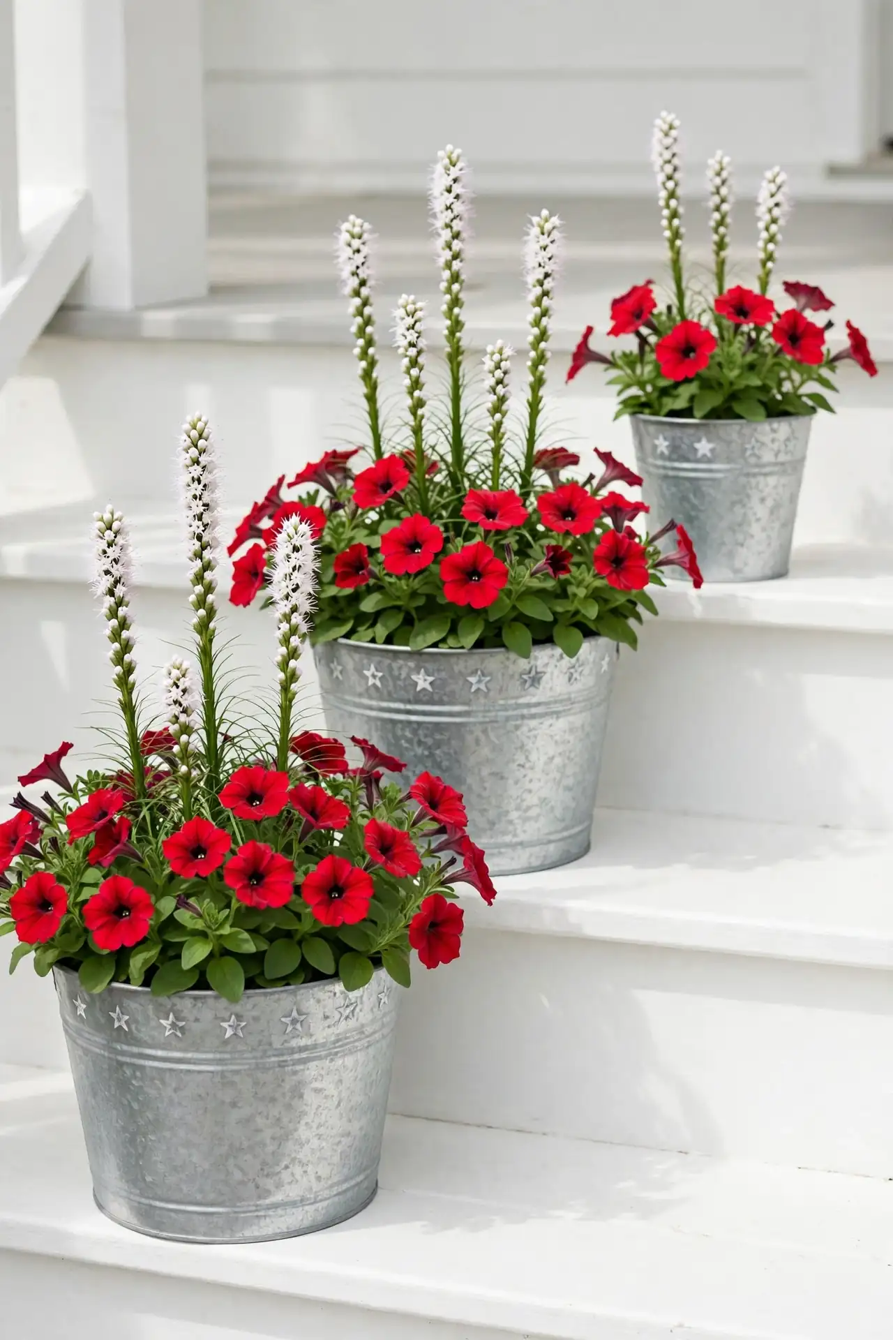 Tin Bucket Planters