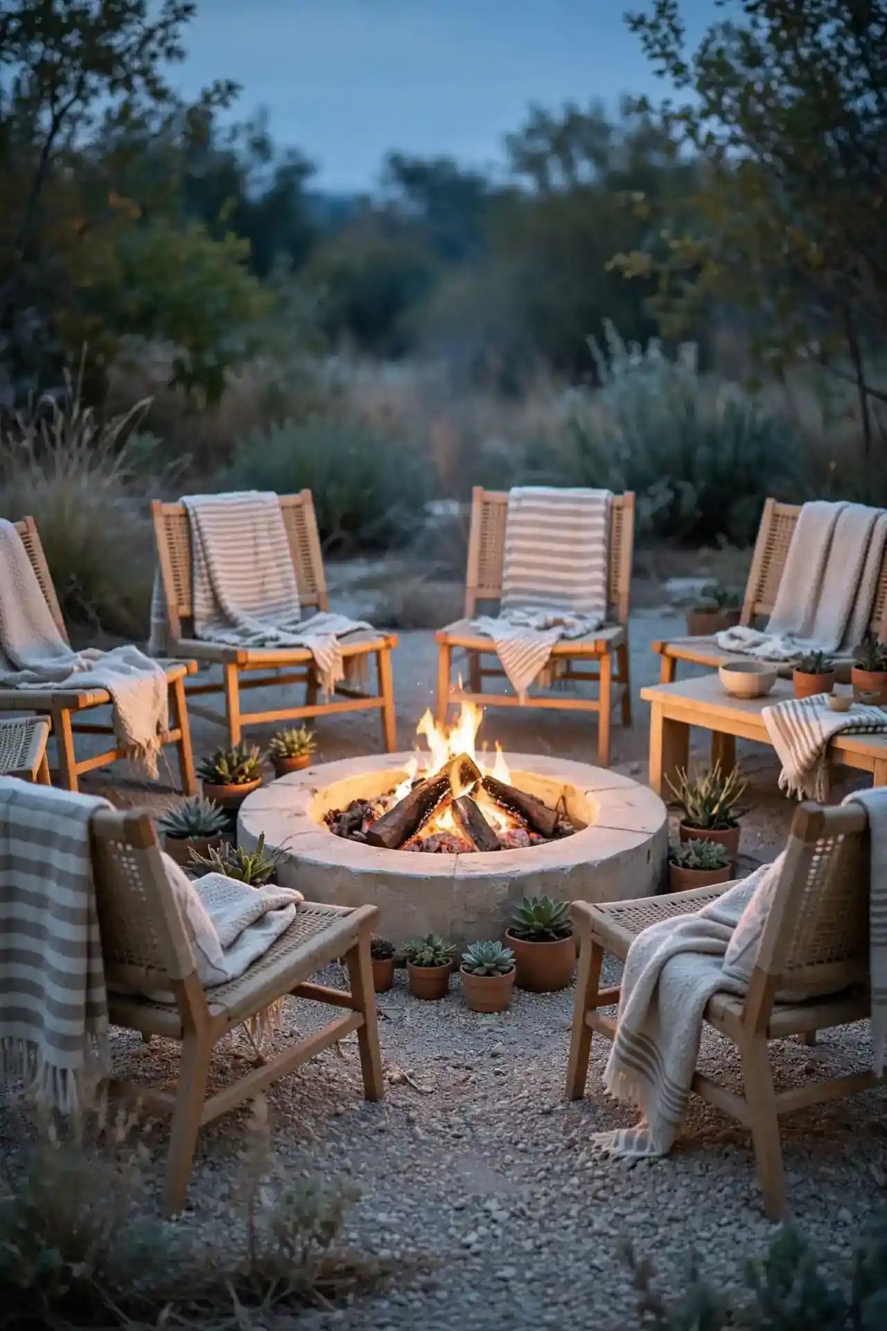 Cozy Fire Pit Corner
