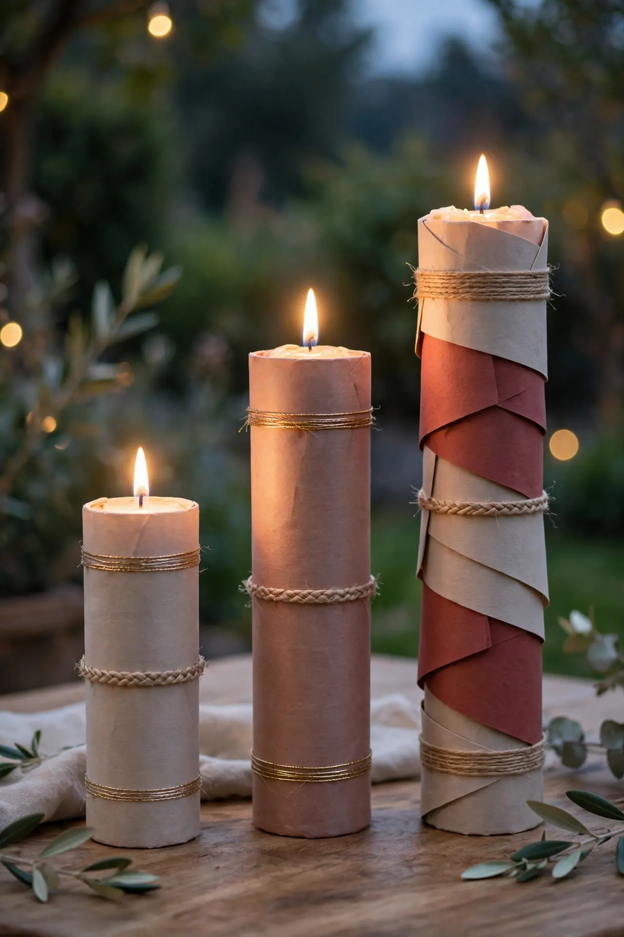 Firecracker Candle Trio