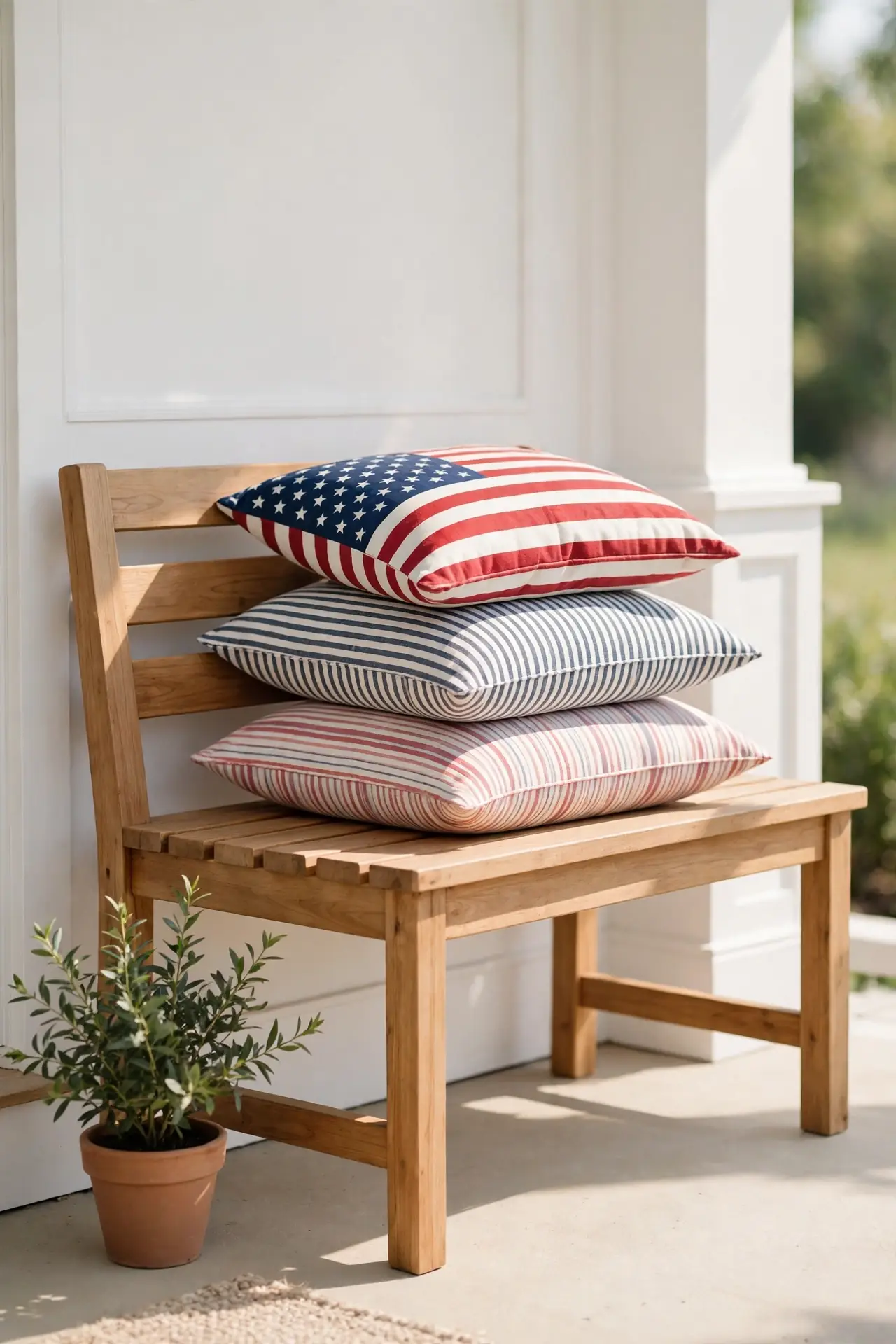 Flag Pillow Stack