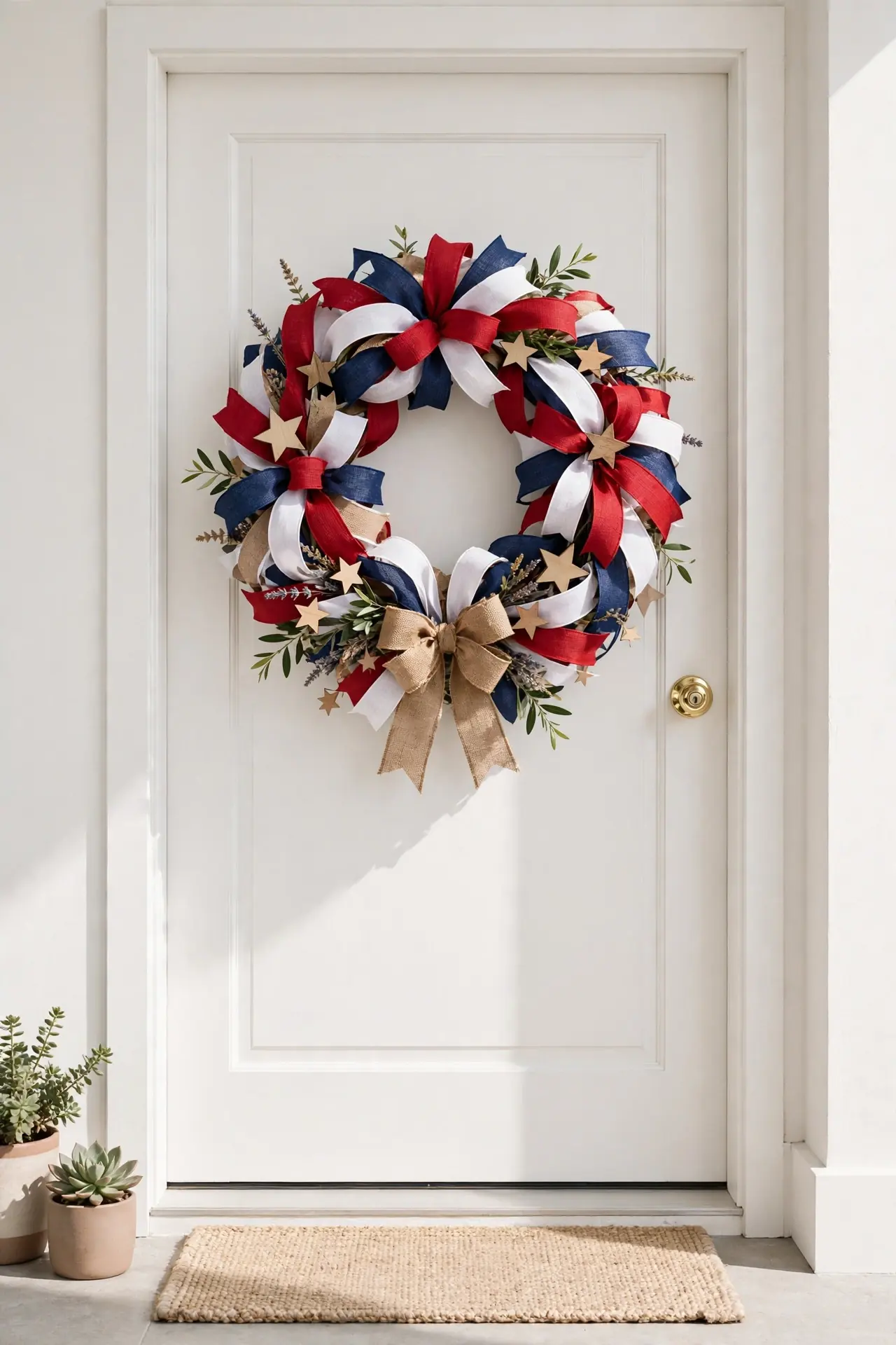 Patriotic Wreath Door