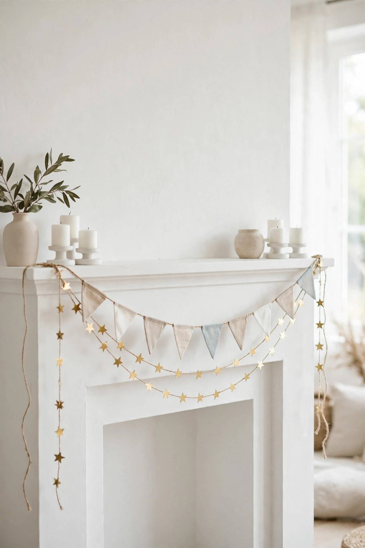Flag Bunting Mantel