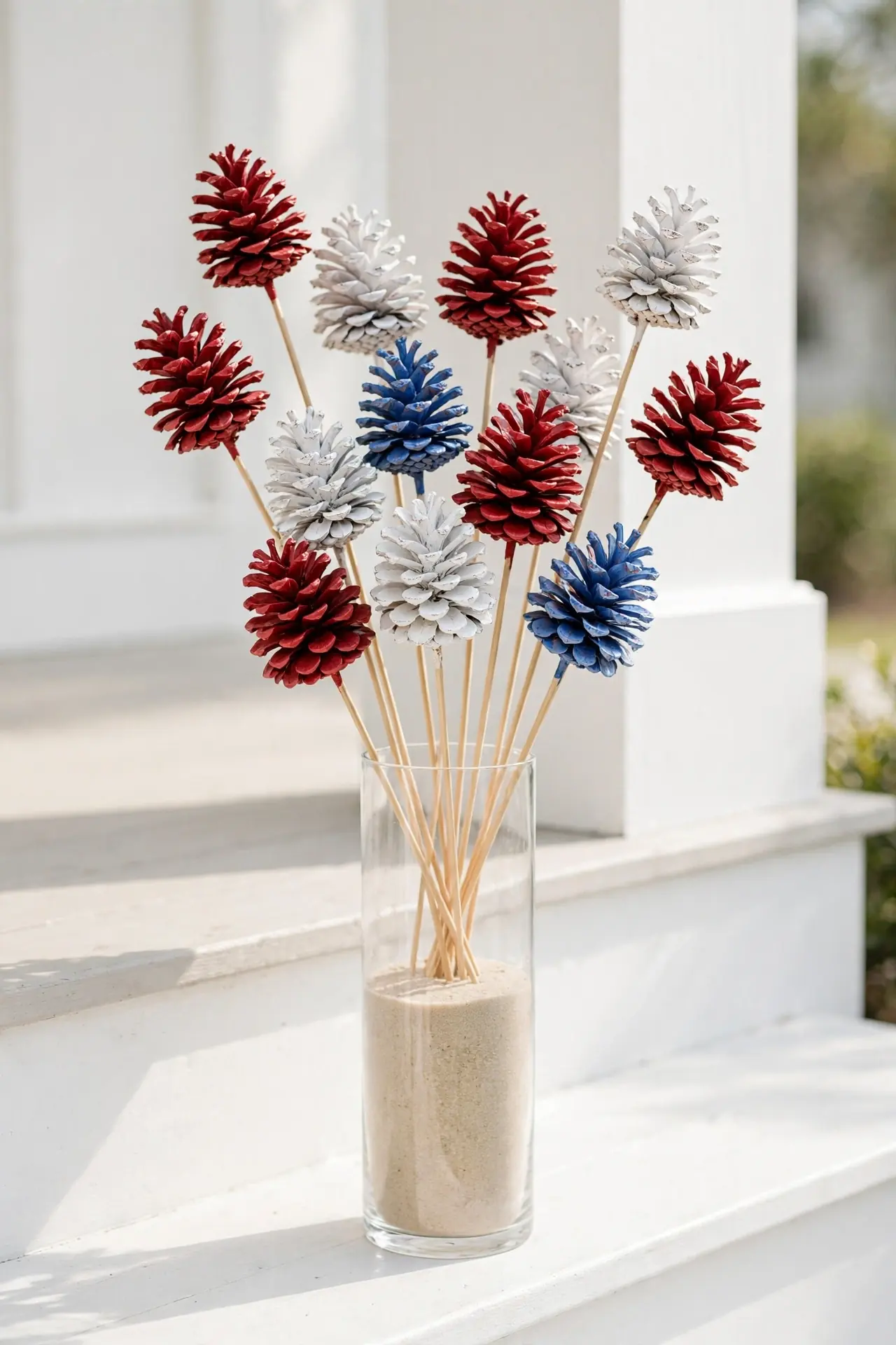 Painted Pinecone Fireworks