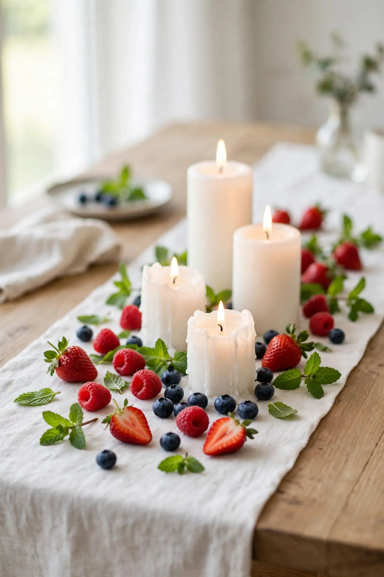Berry Candle Clusters