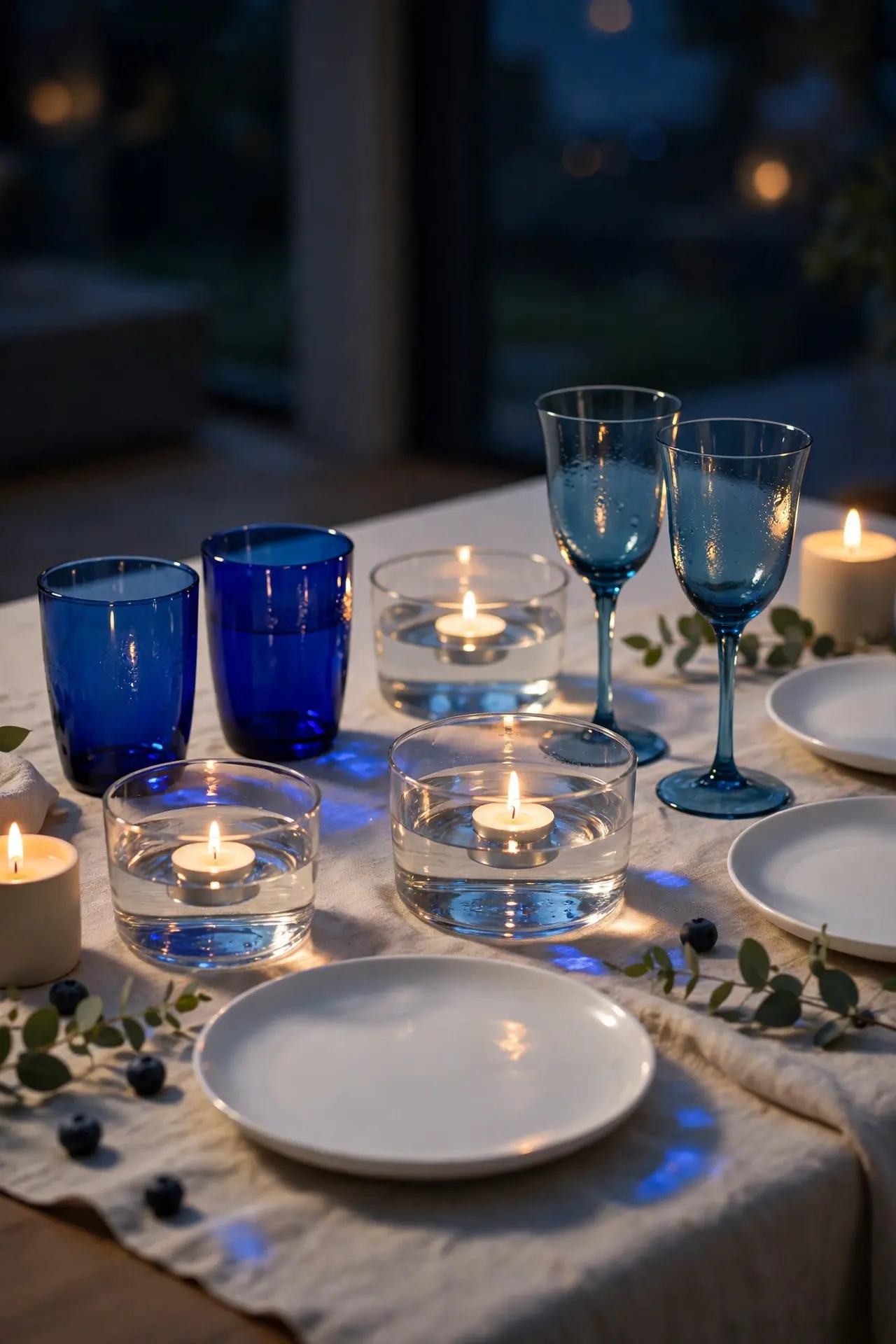Blue Glassware Glow