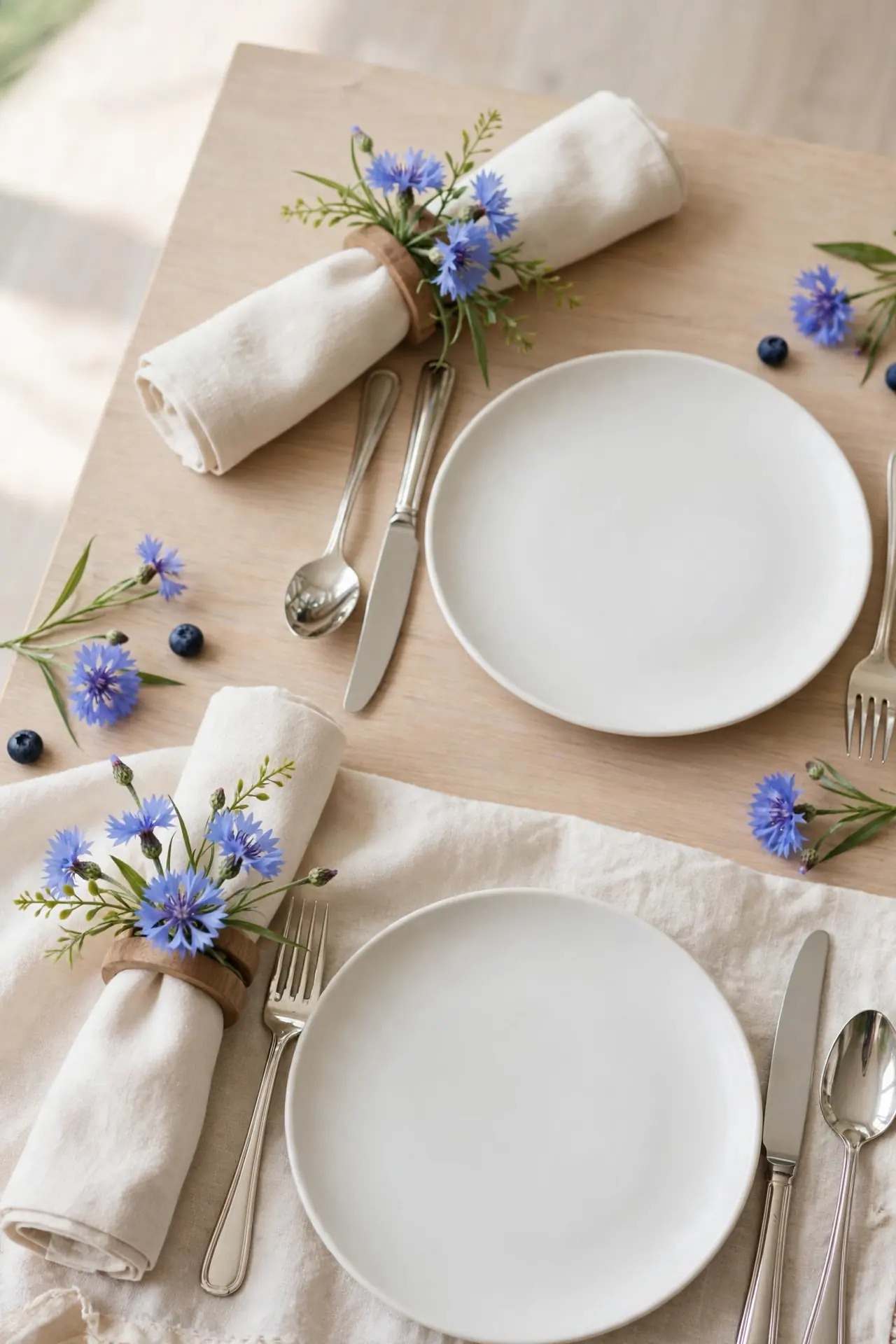 Cornflower Napkin Rings
