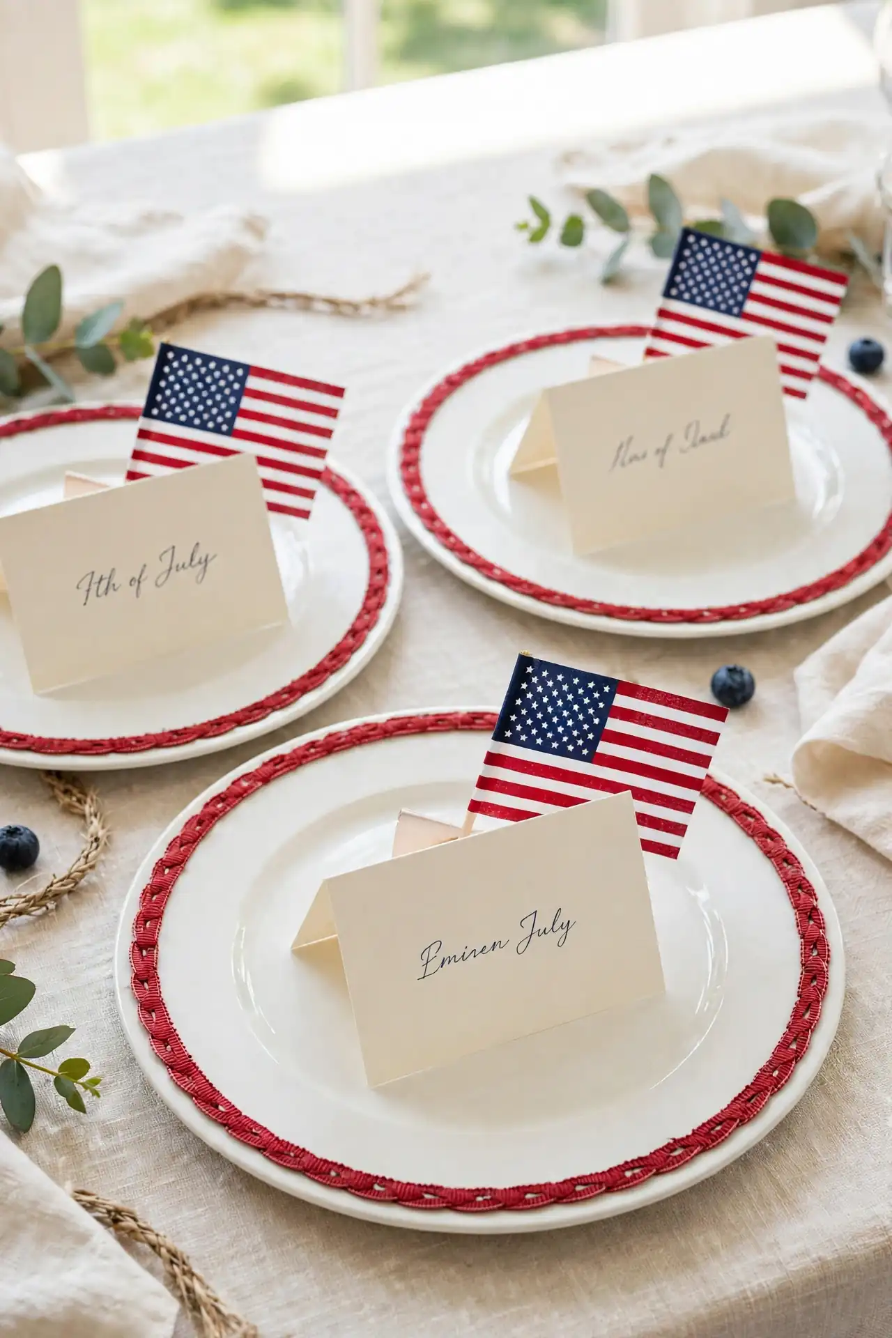 Mini Flag Place Cards