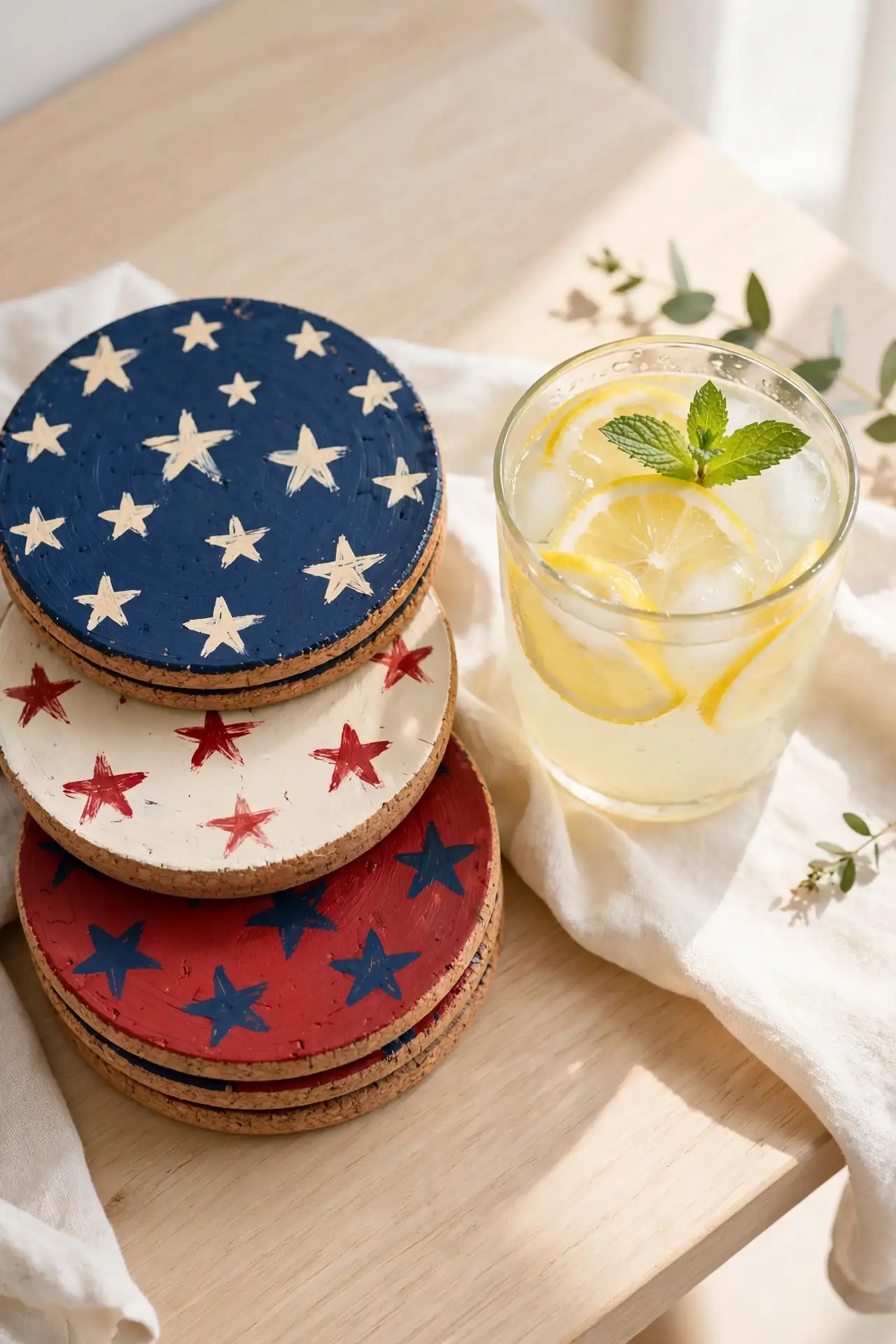 Painted Star Coasters