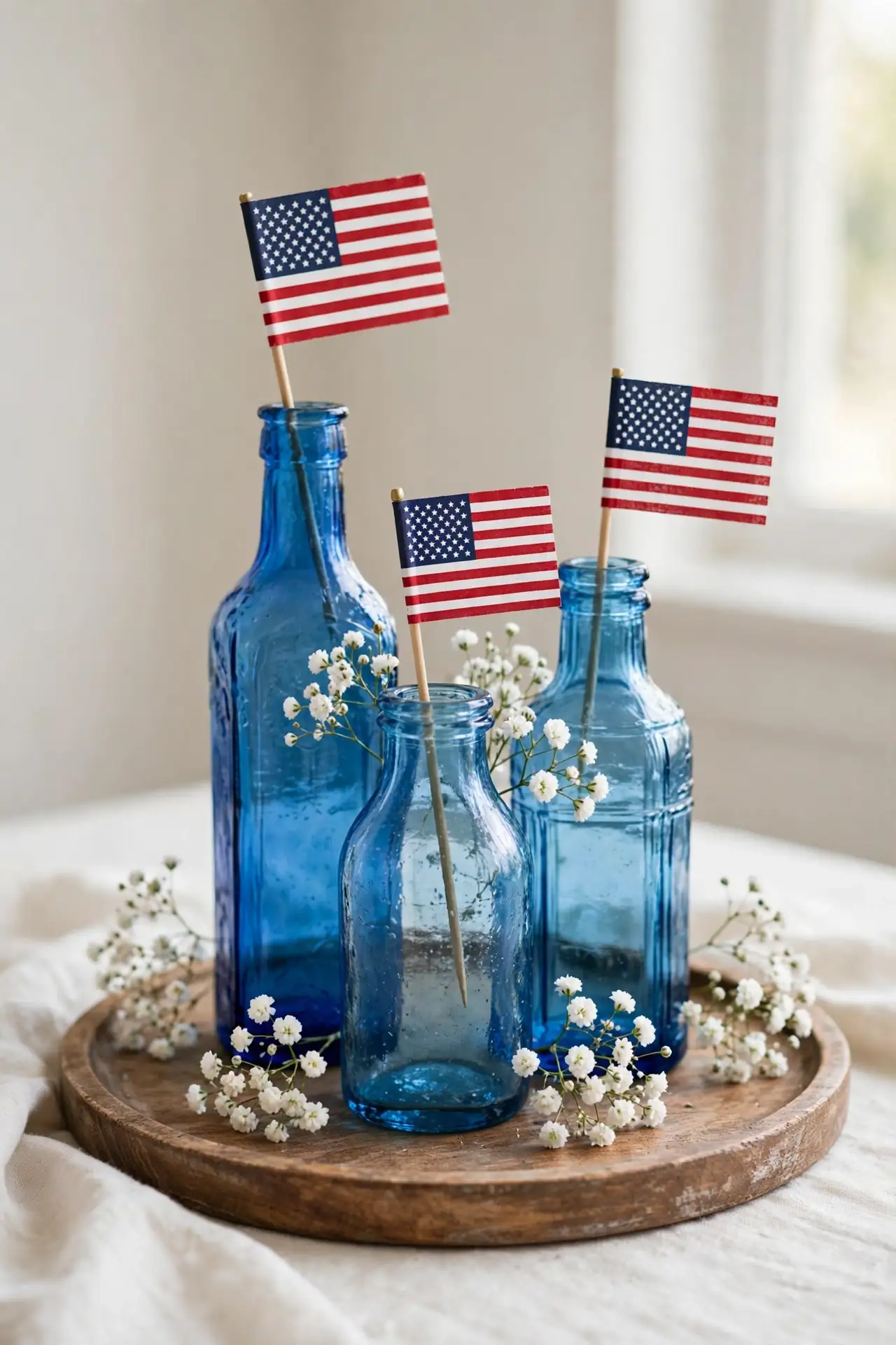 Vintage Flag Bottles