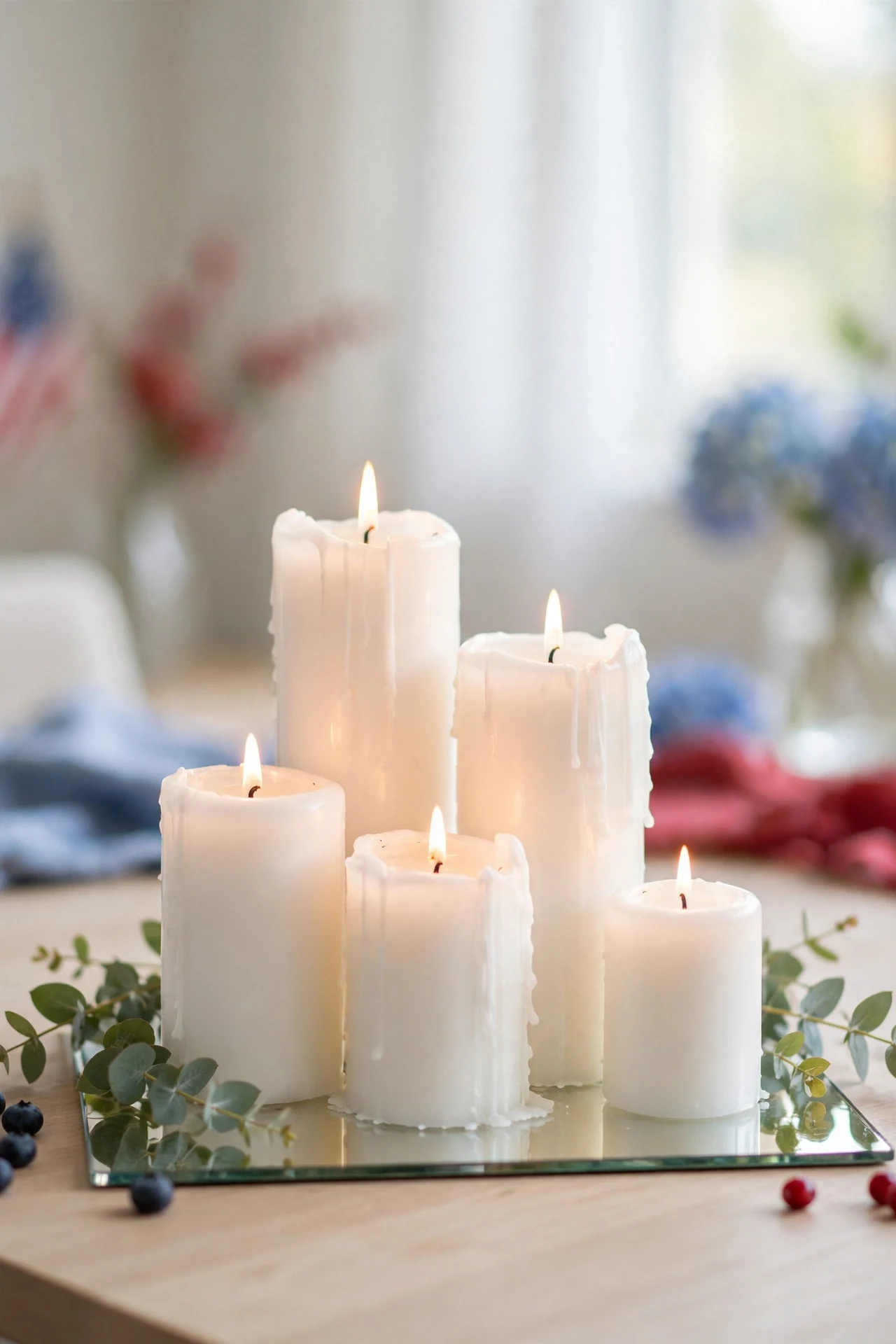 White Pillar Candles