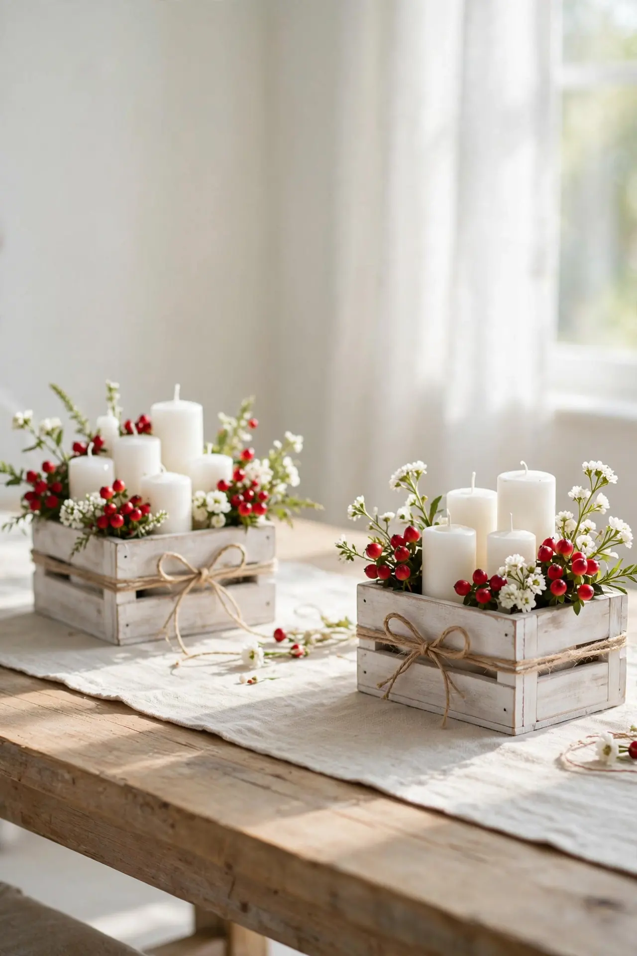 Whitewashed Wood Crates