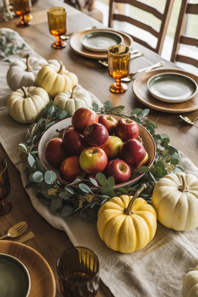 Apple Bowl Centerpiece
