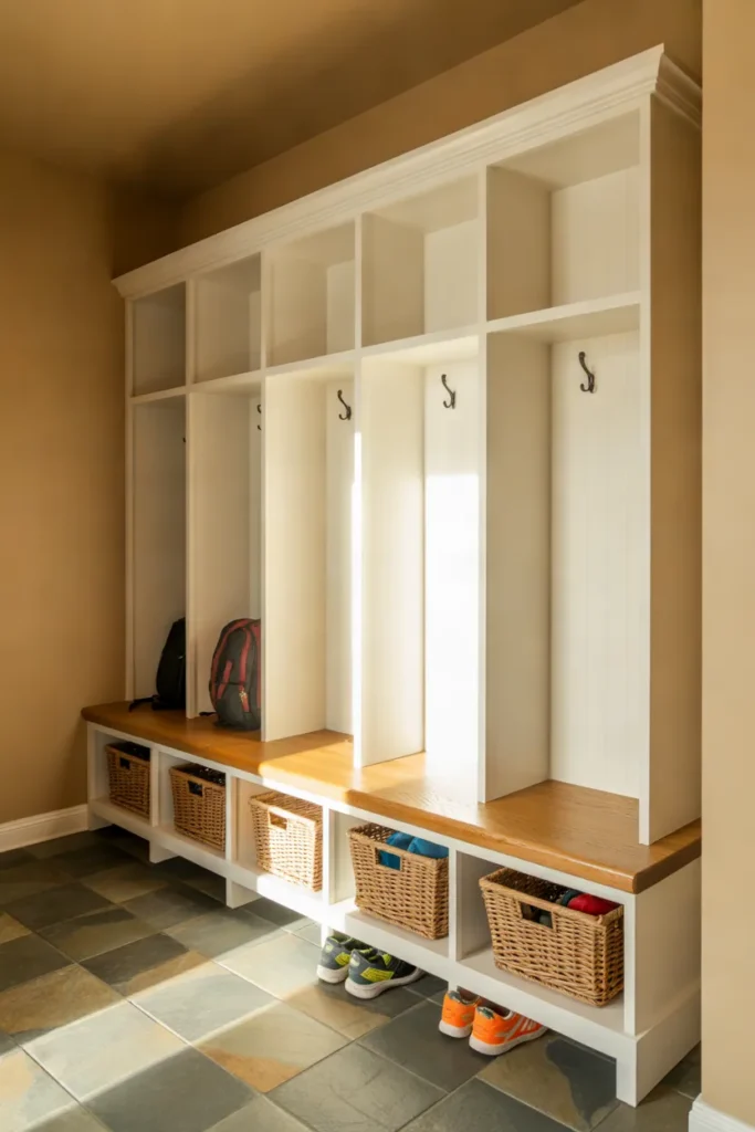 Built-In Locker Bench