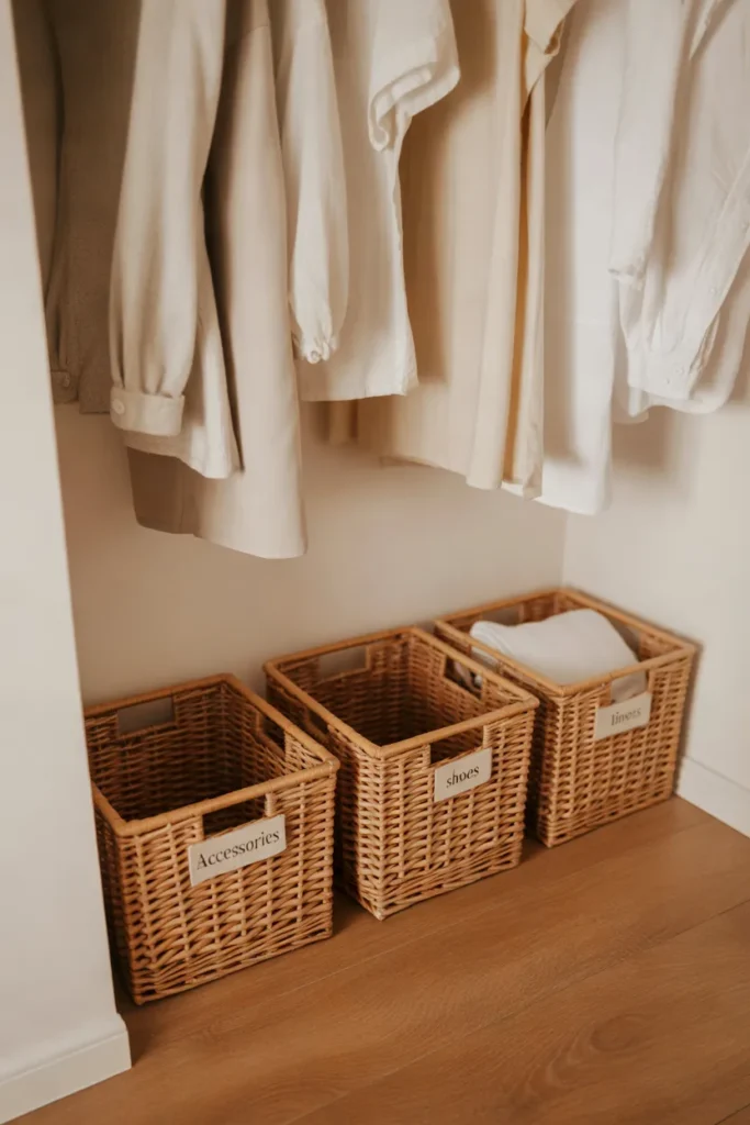 Closet Floor Baskets