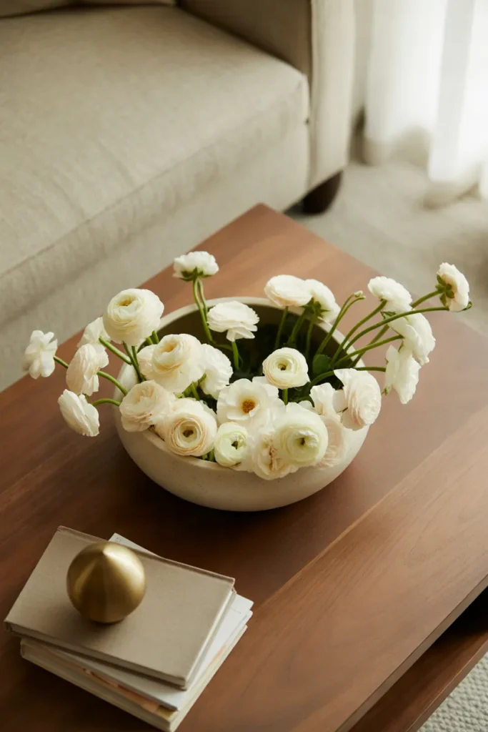 Coffee Table Floral Bowl