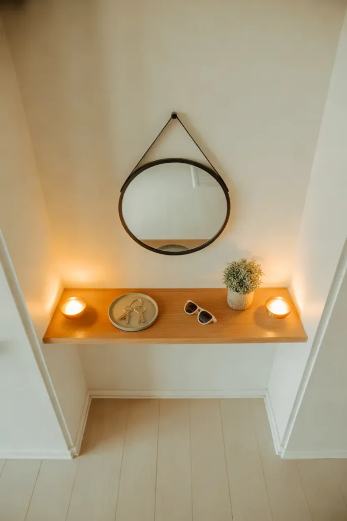 Floating Entry Shelf
