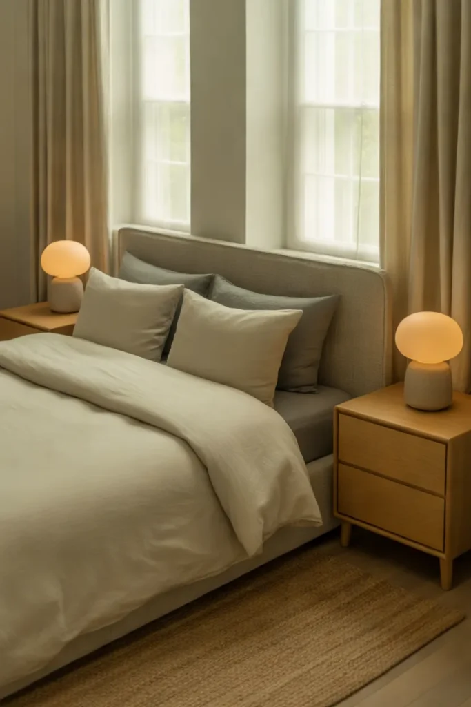 Gray Linen Headboard
