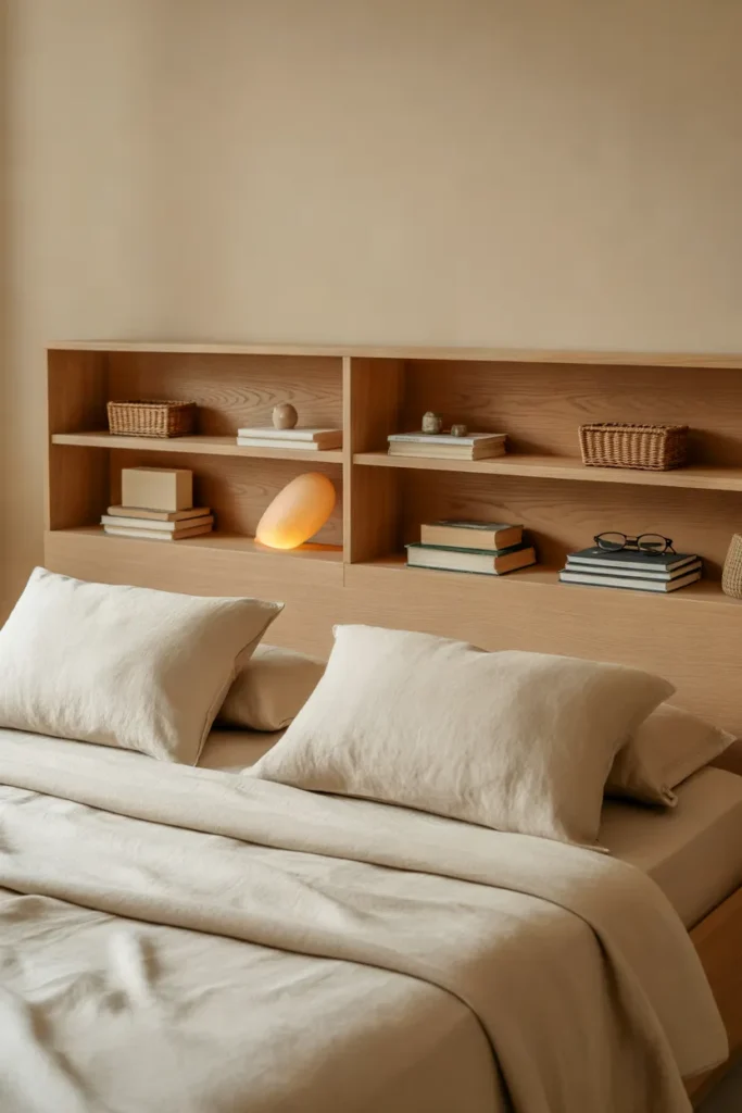 Headboard Storage Cubby
