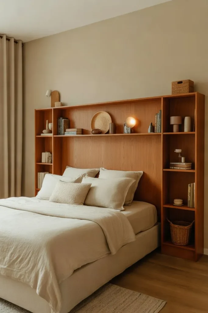 Headboard With Shelving