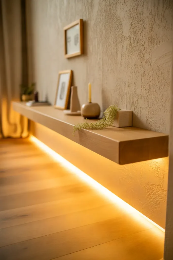 LED Strip Under Shelves