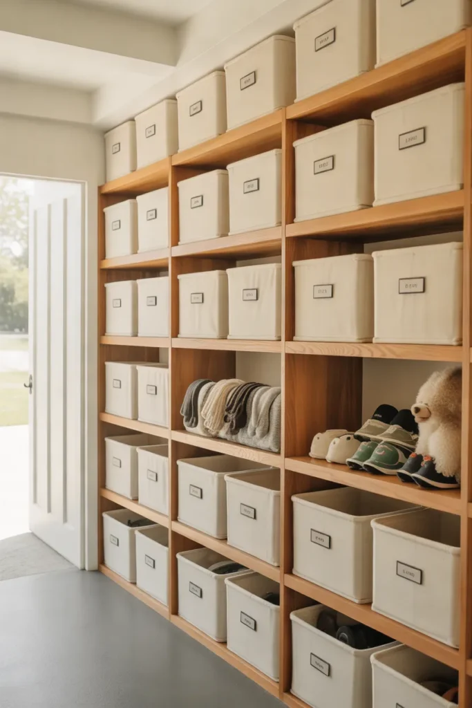 Labeled Storage Bins
