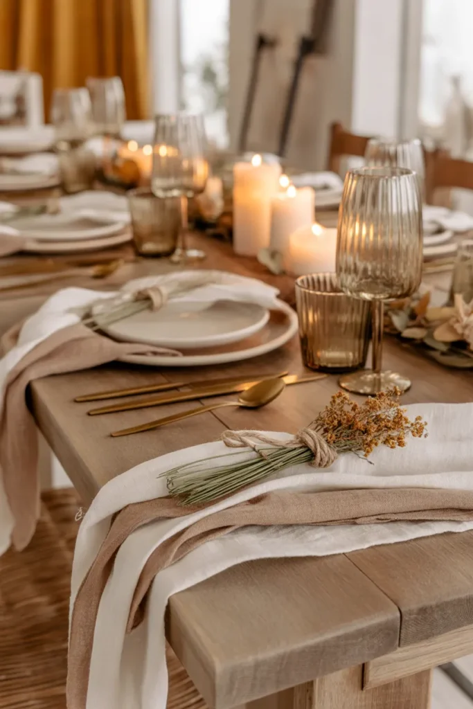 Layered Linen Runner