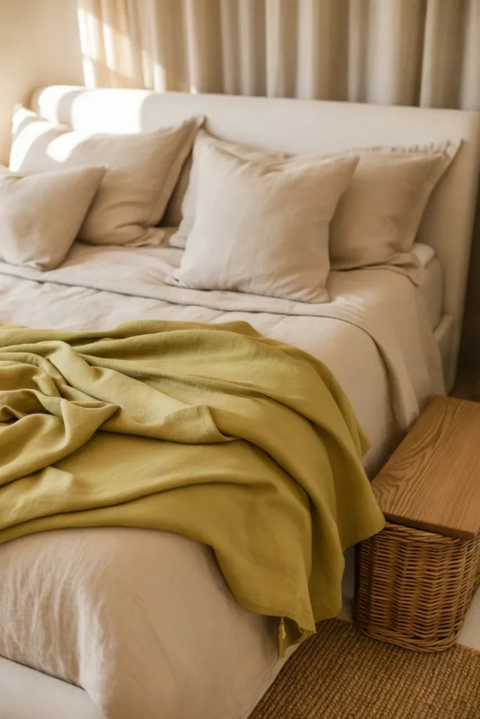 Layered Olive Throw