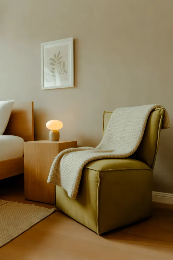 Olive Green Accent Chair