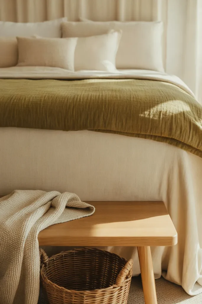 Olive Green Bedding Layers