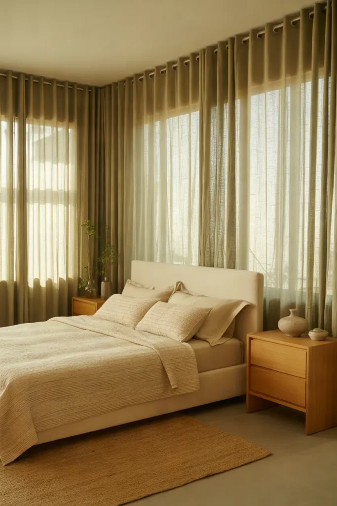 Olive Green Curtains