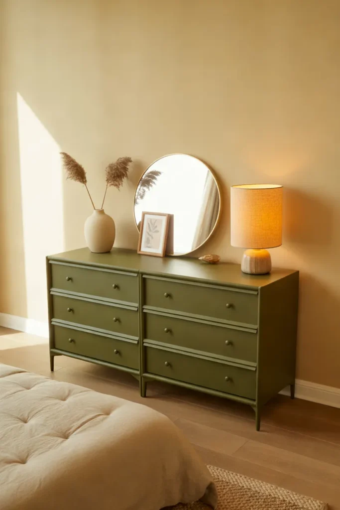 Olive Green Dresser