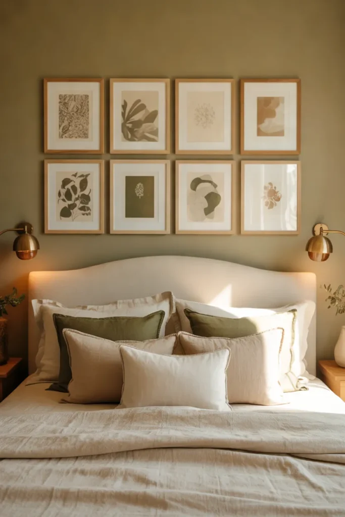Olive Green Gallery Wall