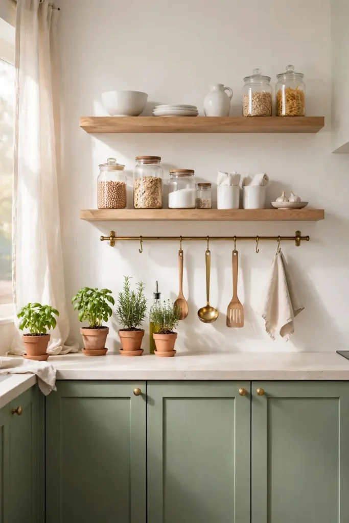 Open Wood Shelving