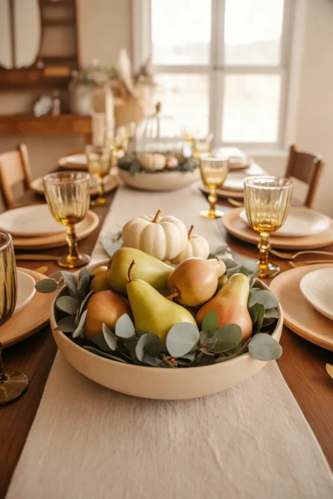 Pear and Greenery Bowl