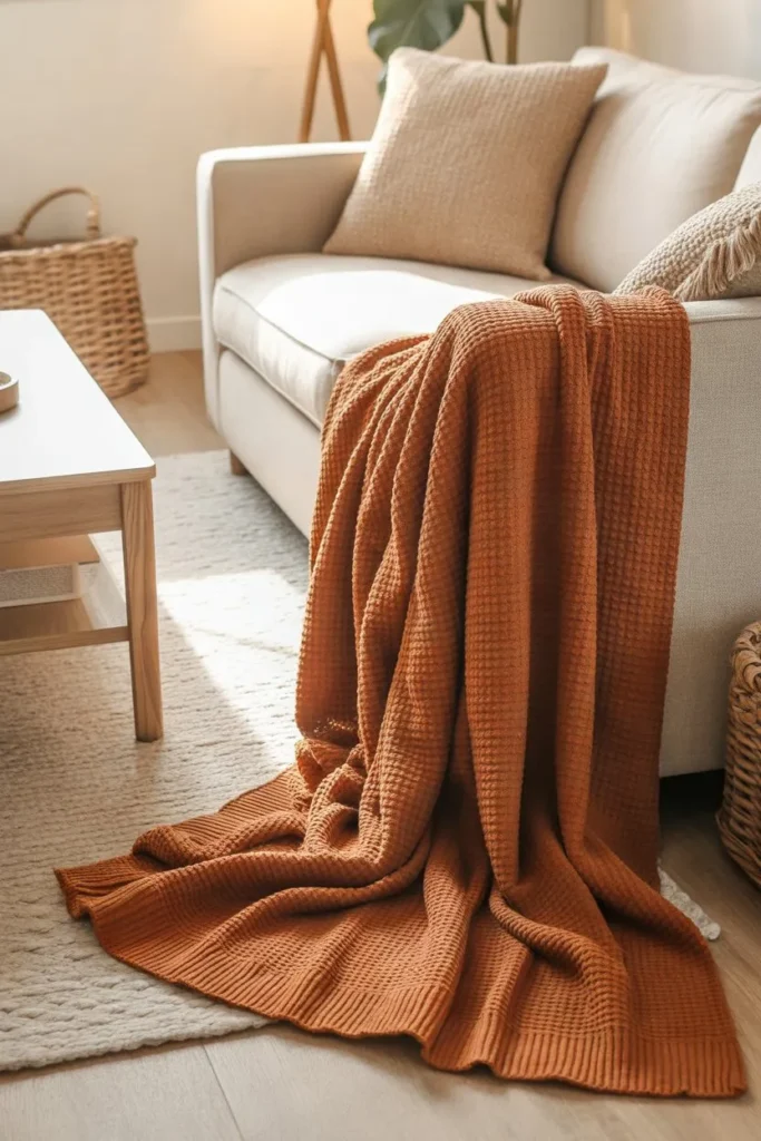 Rust Throw Blanket