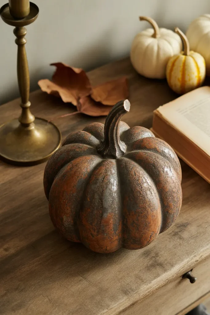 Rusted Metal Pumpkin