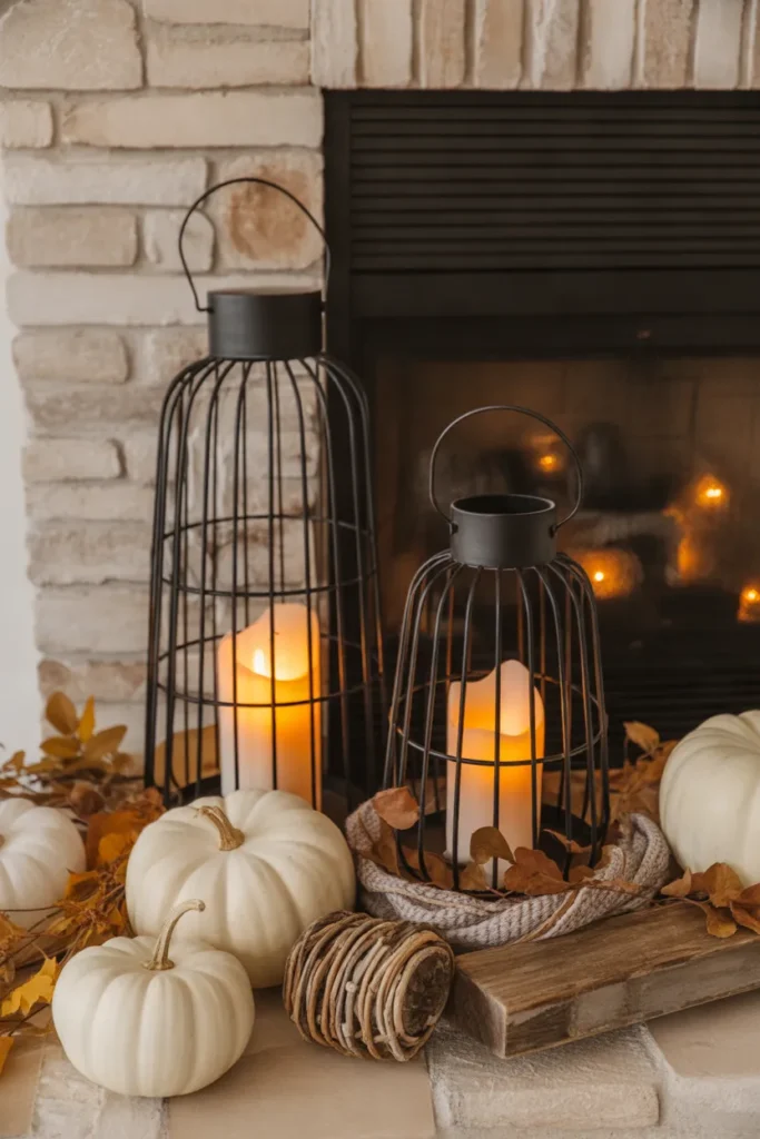 Rustic Lantern Pair