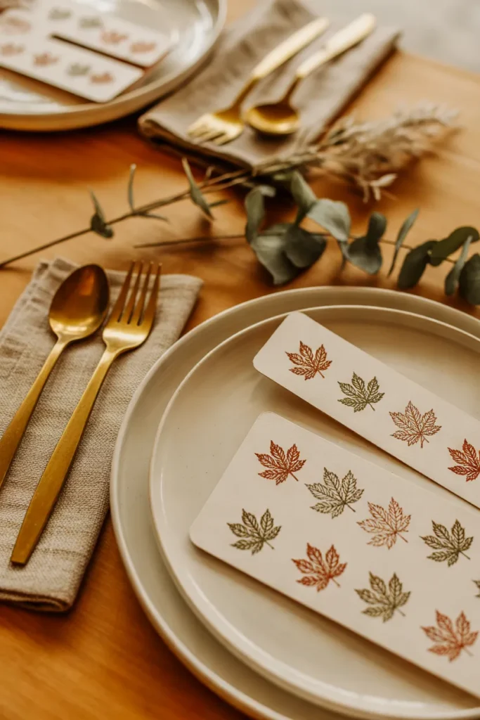Stamped Leaf Cards
