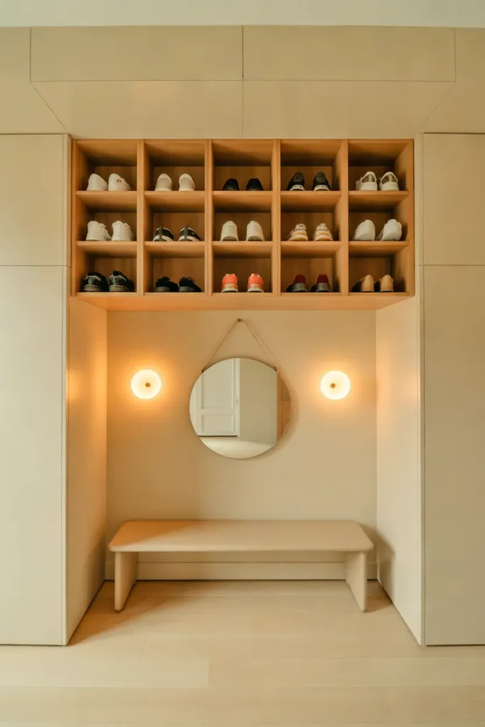Wall-Mounted Shoe Cubbies