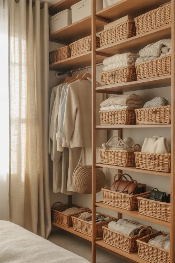 Wardrobe Shelf Baskets
