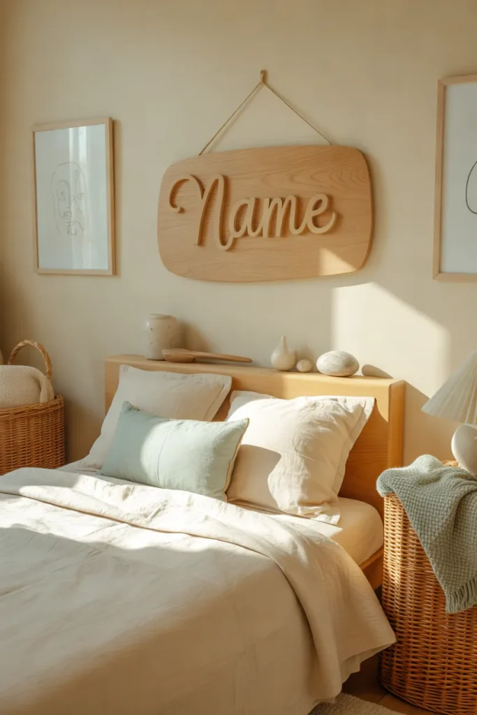 Wooden Name Sign