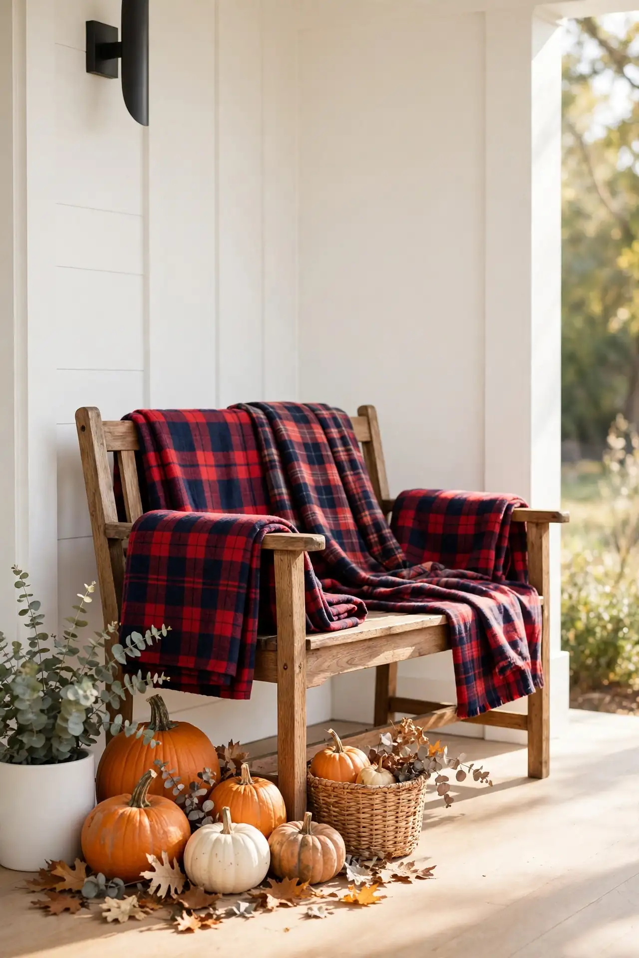 Plaid Throw Layers