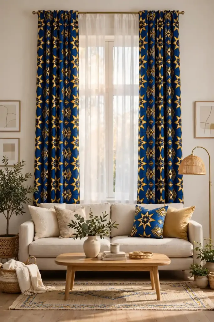 Ankara Print Curtains