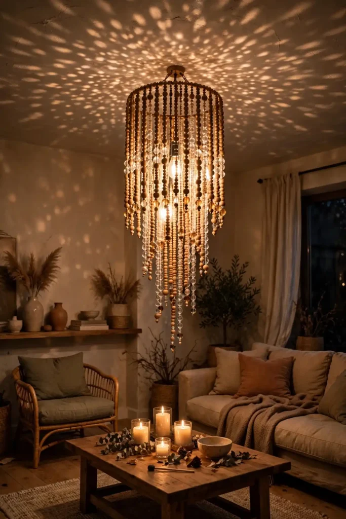Beaded Chandelier Glow
